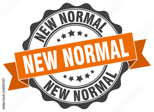 new normal stamp. sign. seal