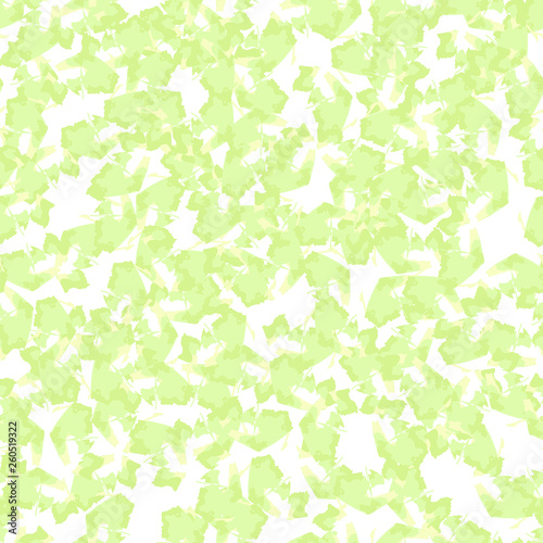 Spring camouflage of various shades of green  white and yellow colors