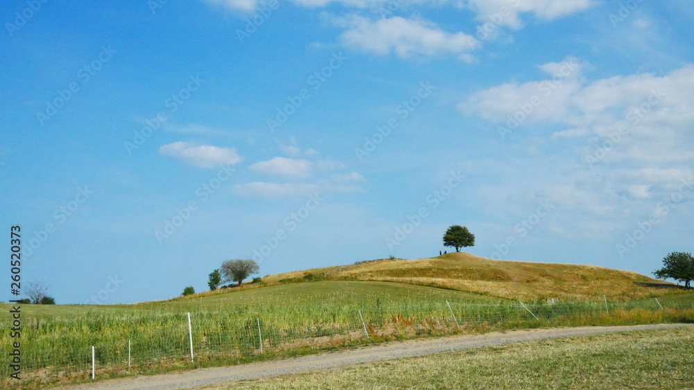 landscape with sky and clouds