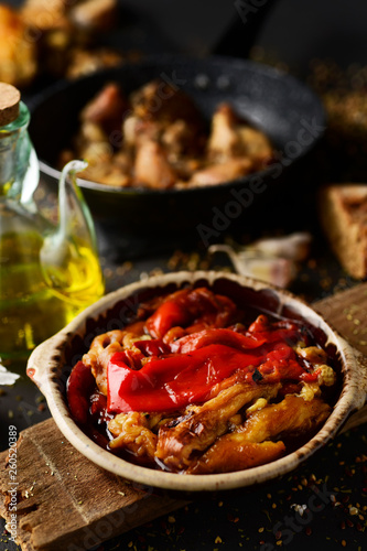 Fototapeta Naklejka Na Ścianę i Meble -  escalivada, typical vegetables dish of Catalonia, Spain