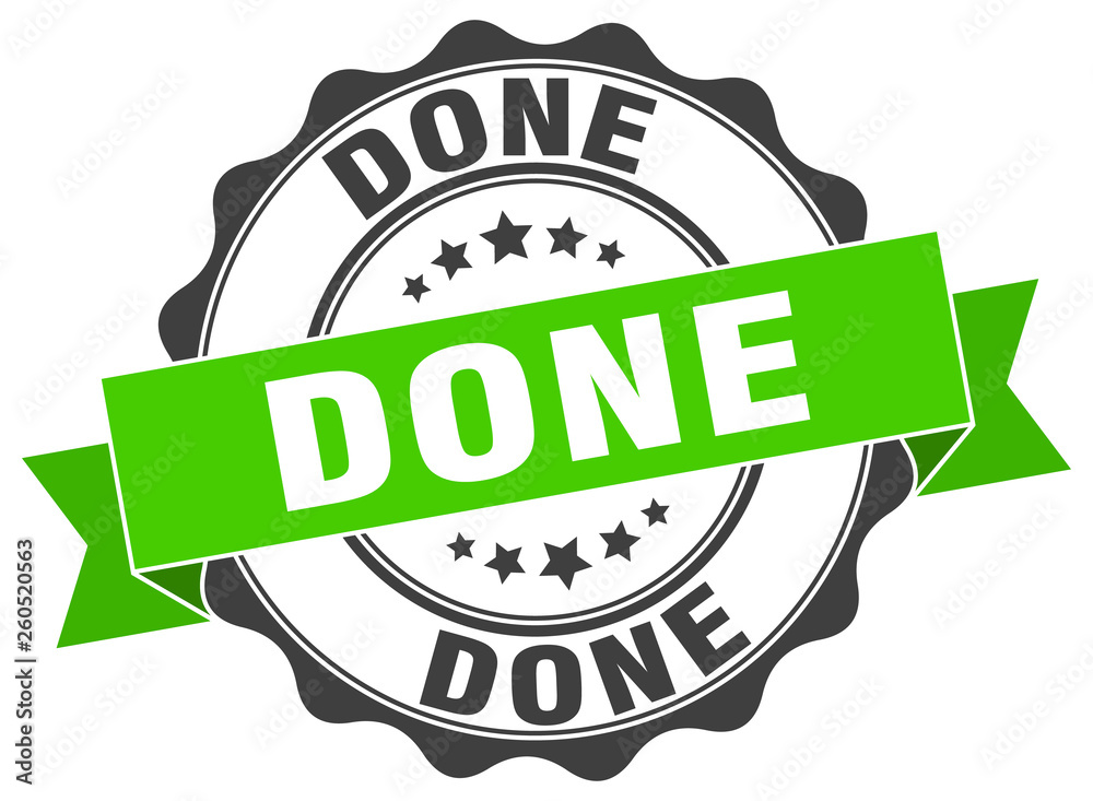 Obraz premium done stamp. sign. seal