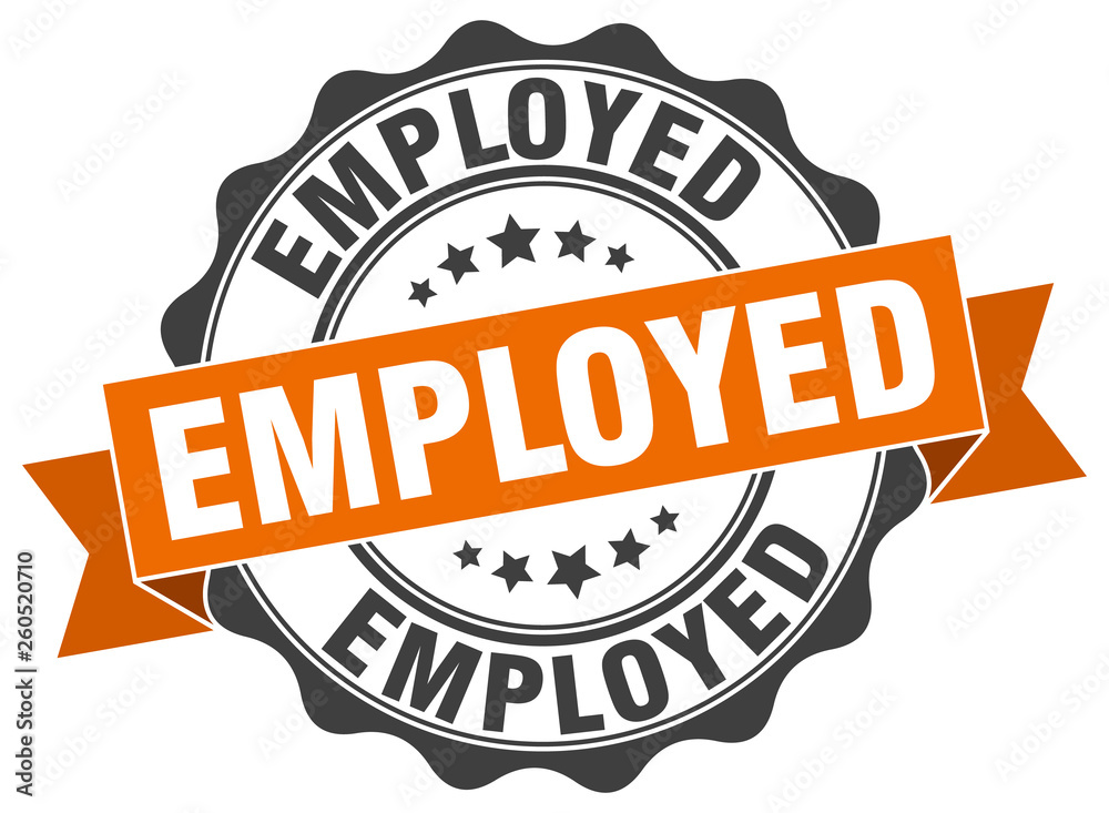 Obraz premium employed stamp. sign. seal