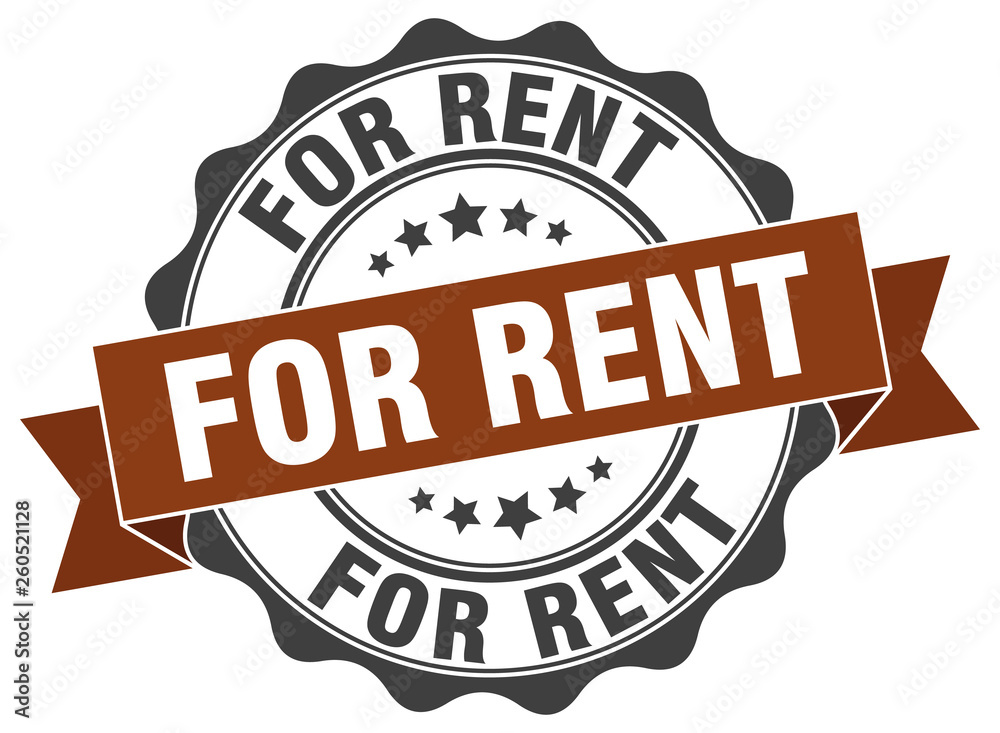 Fototapeta premium for rent stamp. sign. seal