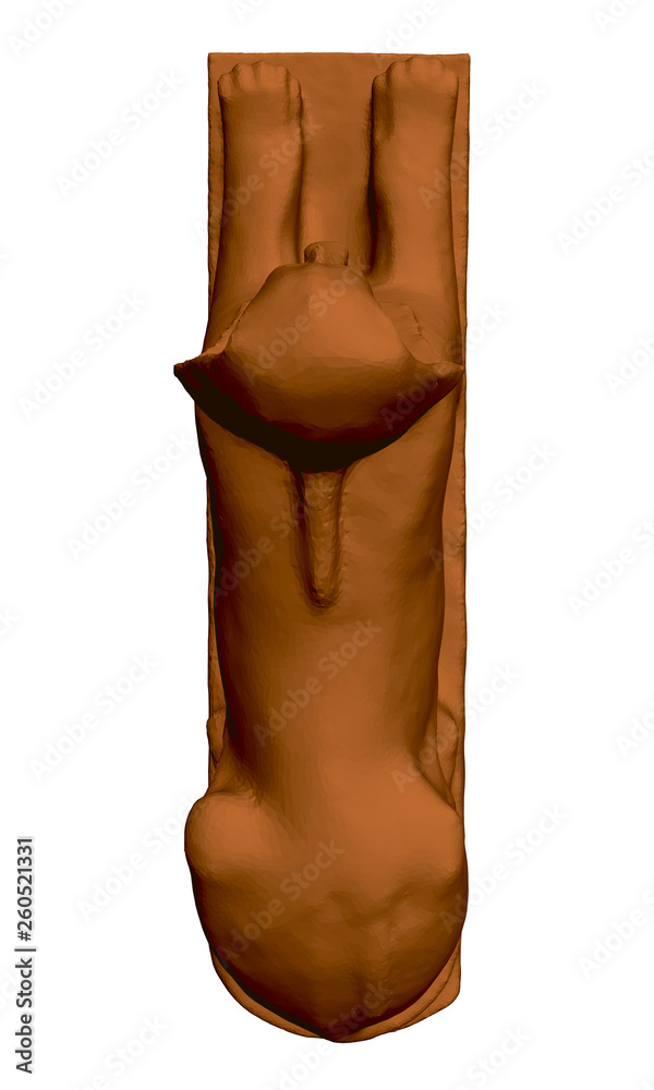 Sphinx Hatshepsut. Polygonal statue of the Sphinx. 3D. View from above. Vector illustration Sphinx Hatshepsut. Polygonal statue of the Sphinx. 3D. View from above. Vector illustration
