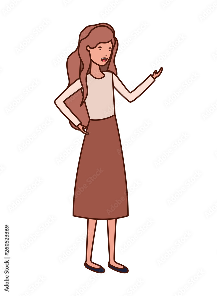 young woman avatar character young woman avatar character