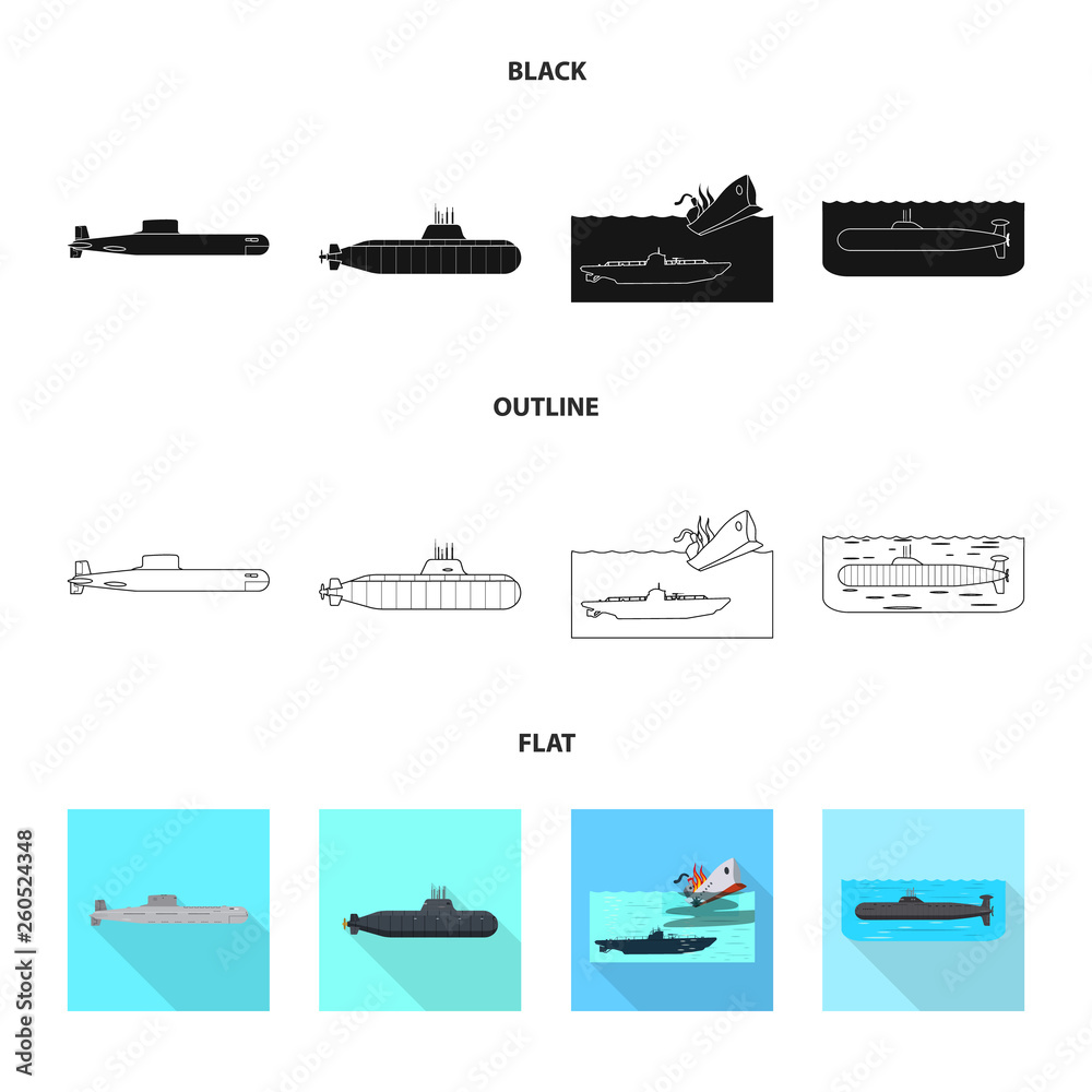 Vector design of war and ship symbol. Set of war and fleet stock vector illustration. Vector design of war and ship symbol. Set of war and fleet stock vector illustration.