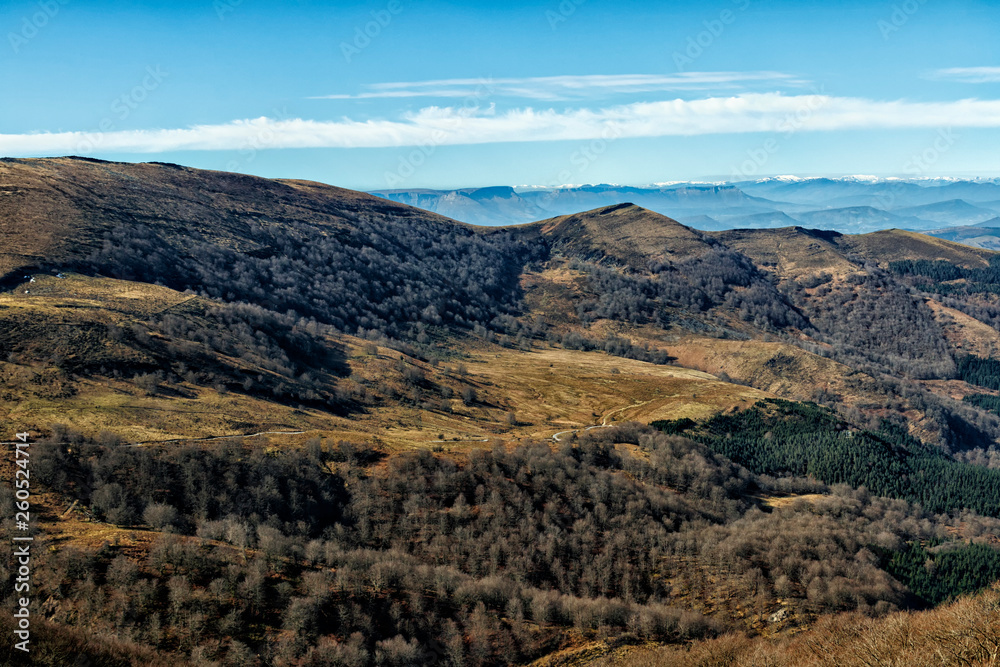 landscape in the mountains of basque country landscape in the mountains of basque country