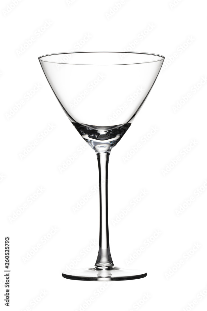 Empty glass with reflection. Empty glass with reflection.