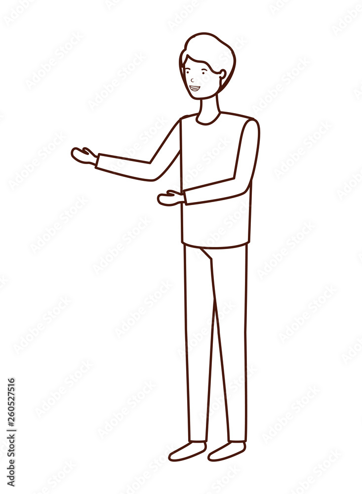 young man avatar character young man avatar character