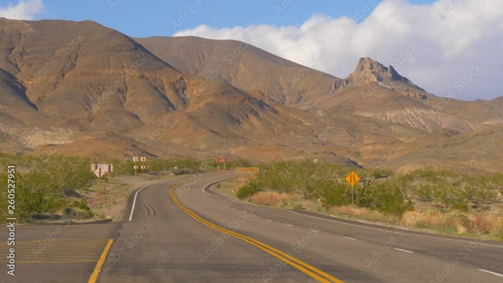 Scenic road through Death Valley National Park - travel photography Scenic road through Death Valley National Park - travel photography
