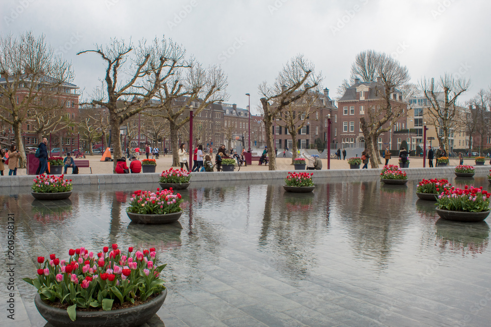 The Museum Quarter district in Amsterdam, Netherlands 2019