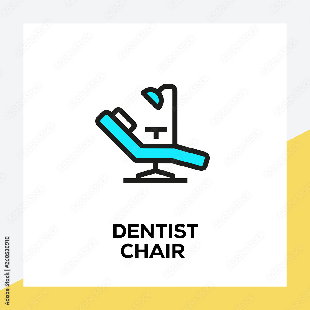 DENTIST CHAIR LINE ICON SET DENTIST CHAIR LINE ICON SET