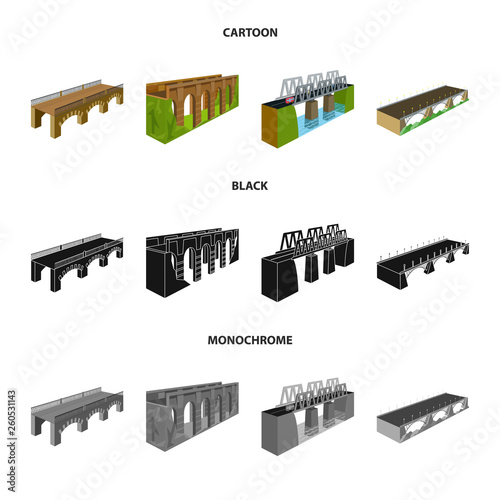 Isolated object of connection and design sign. Set of connection and side vector icon for stock.
