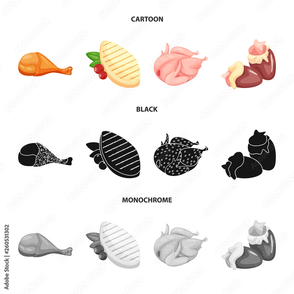 Isolated object of product and poultry icon. Set of product and agriculture stock vector illustration. Isolated object of product and poultry icon. Set of product and agriculture stock vector illustration.