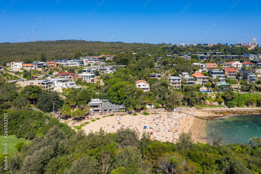 Shelley Beach at Manly on a busy summer afternoon in Sydney Australia