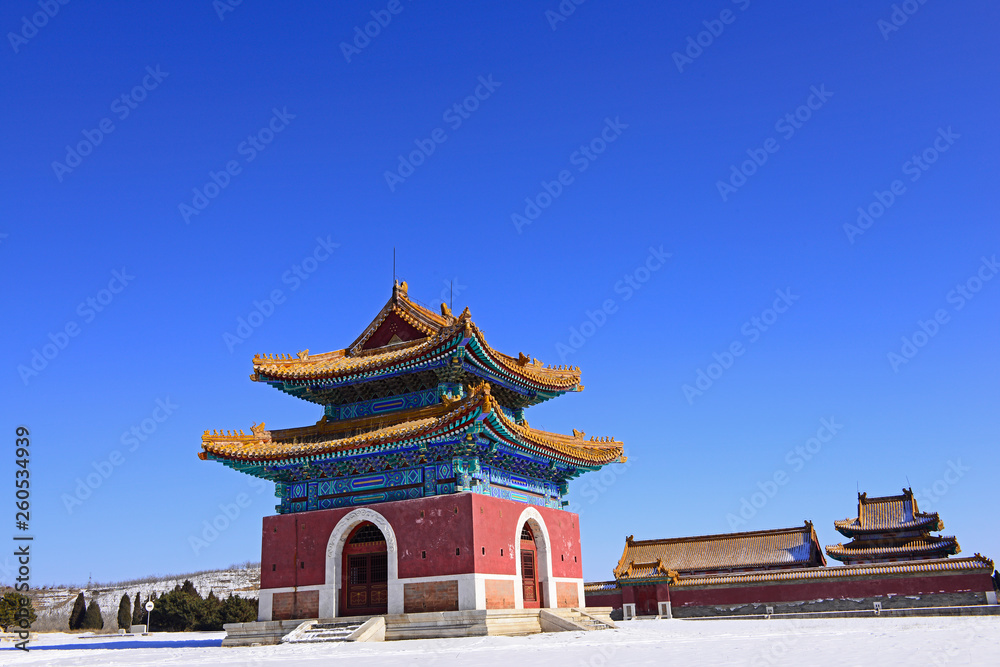 Naklejka premium Qing dynasty royal mausoleum, zunhua in China