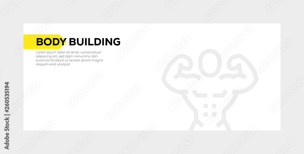 BODY BUILDING BANNER CONCEPT