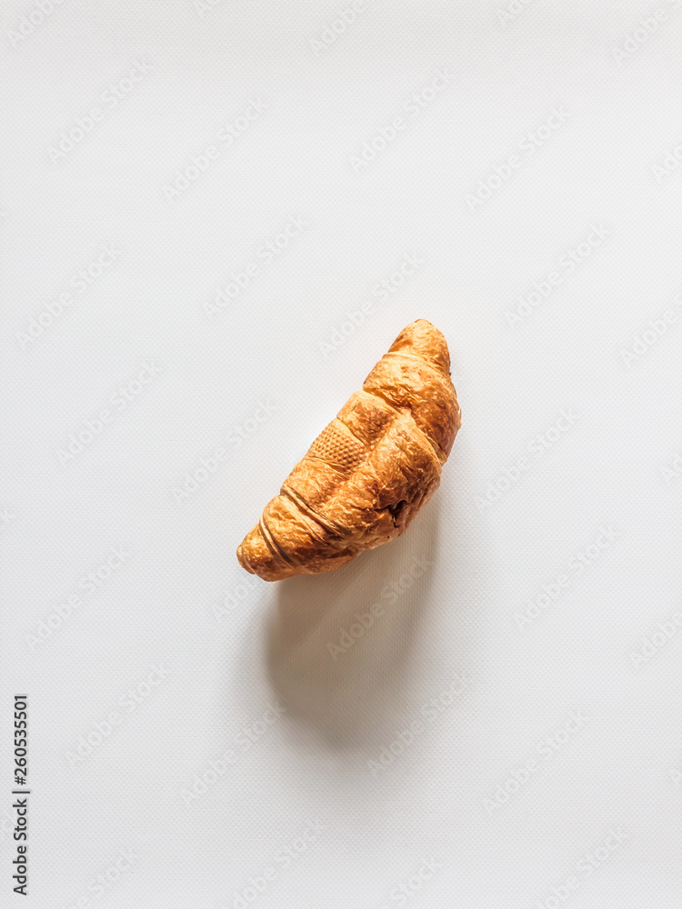 Croissant isolated on a white background Croissant isolated on a white background