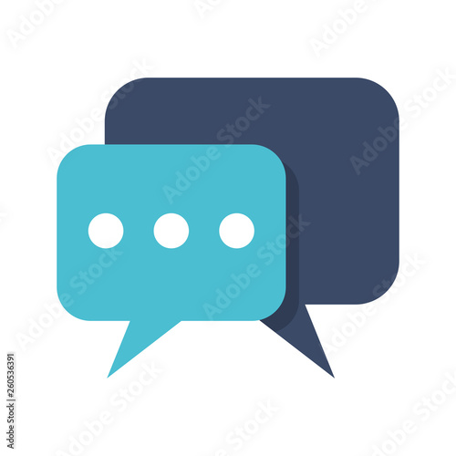 Chat bubbles symbol isolated
