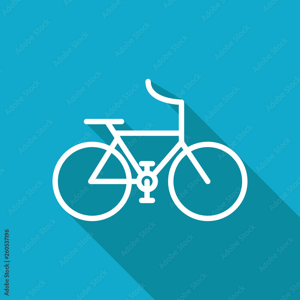 Sport bicycle illustration. Healthy activities simple vector icon Sport bicycle illustration. Healthy activities simple vector icon