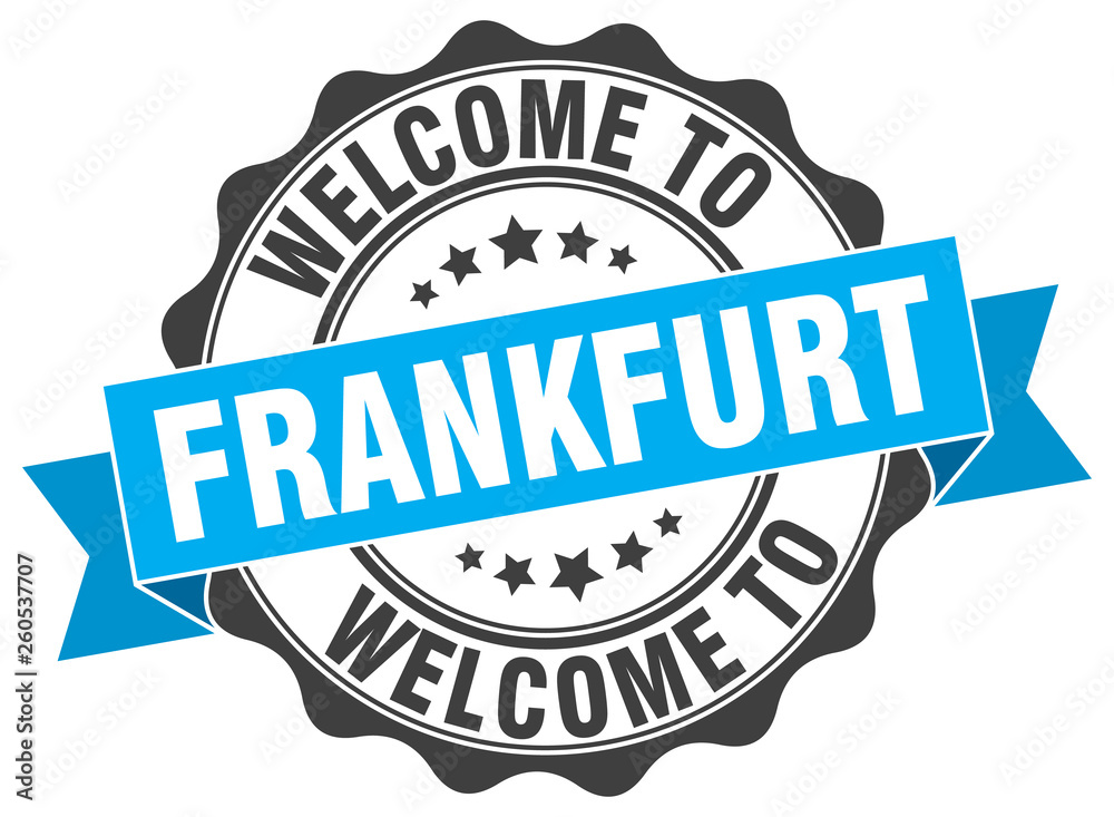 Fototapeta premium Frankfurt round ribbon seal