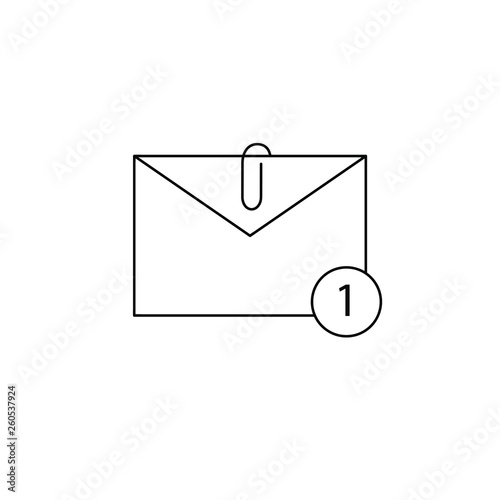 Mail icon vector isolated