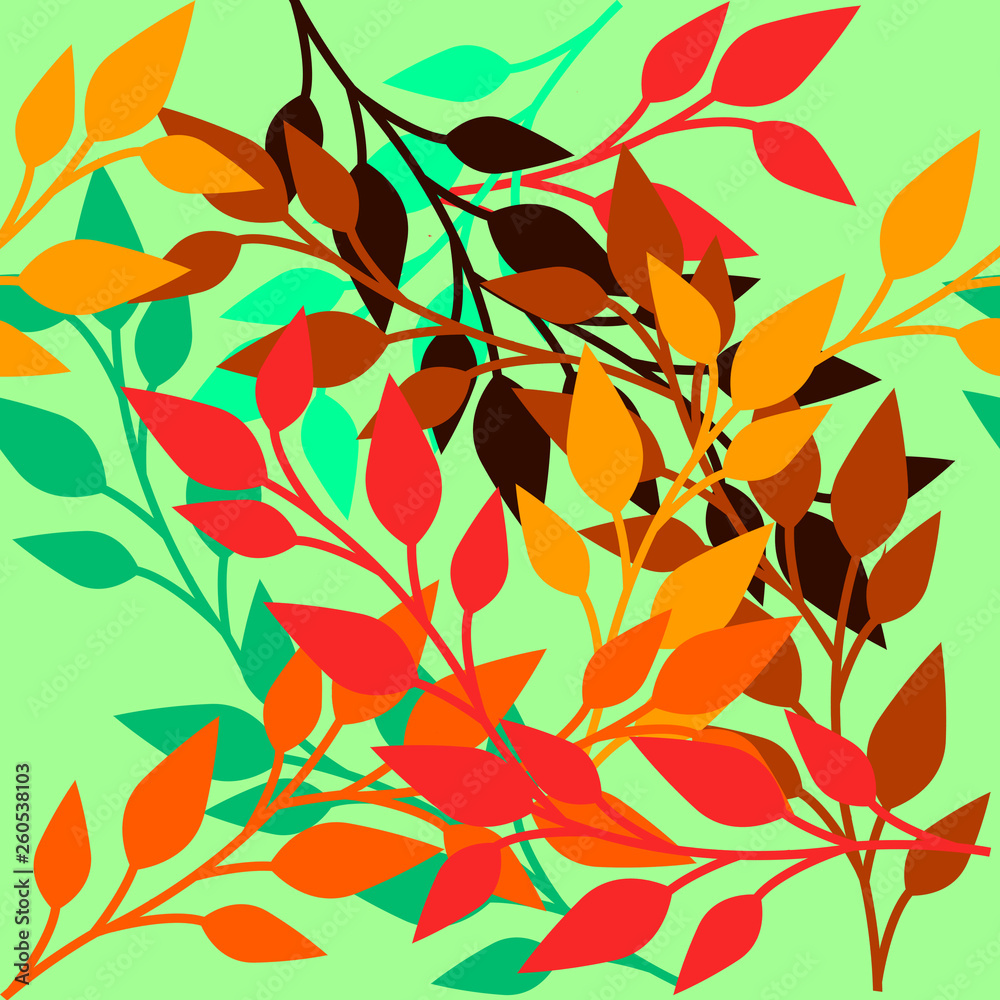 Floral pattern blue