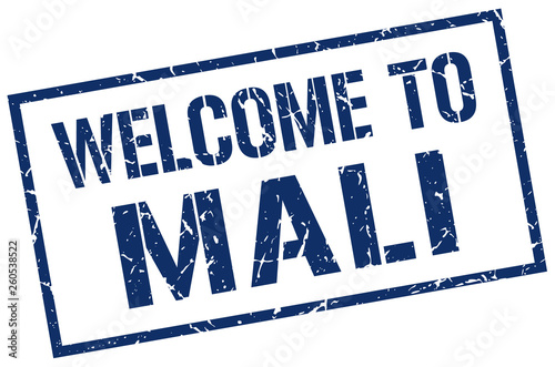 welcome to Mali stamp