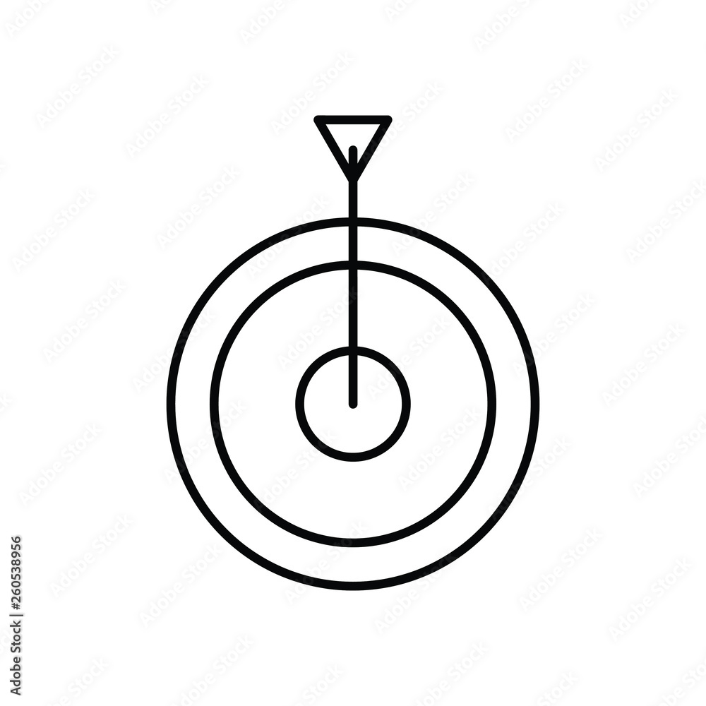 Target linear icon. Web design, mobile app Target linear icon. Web design, mobile app