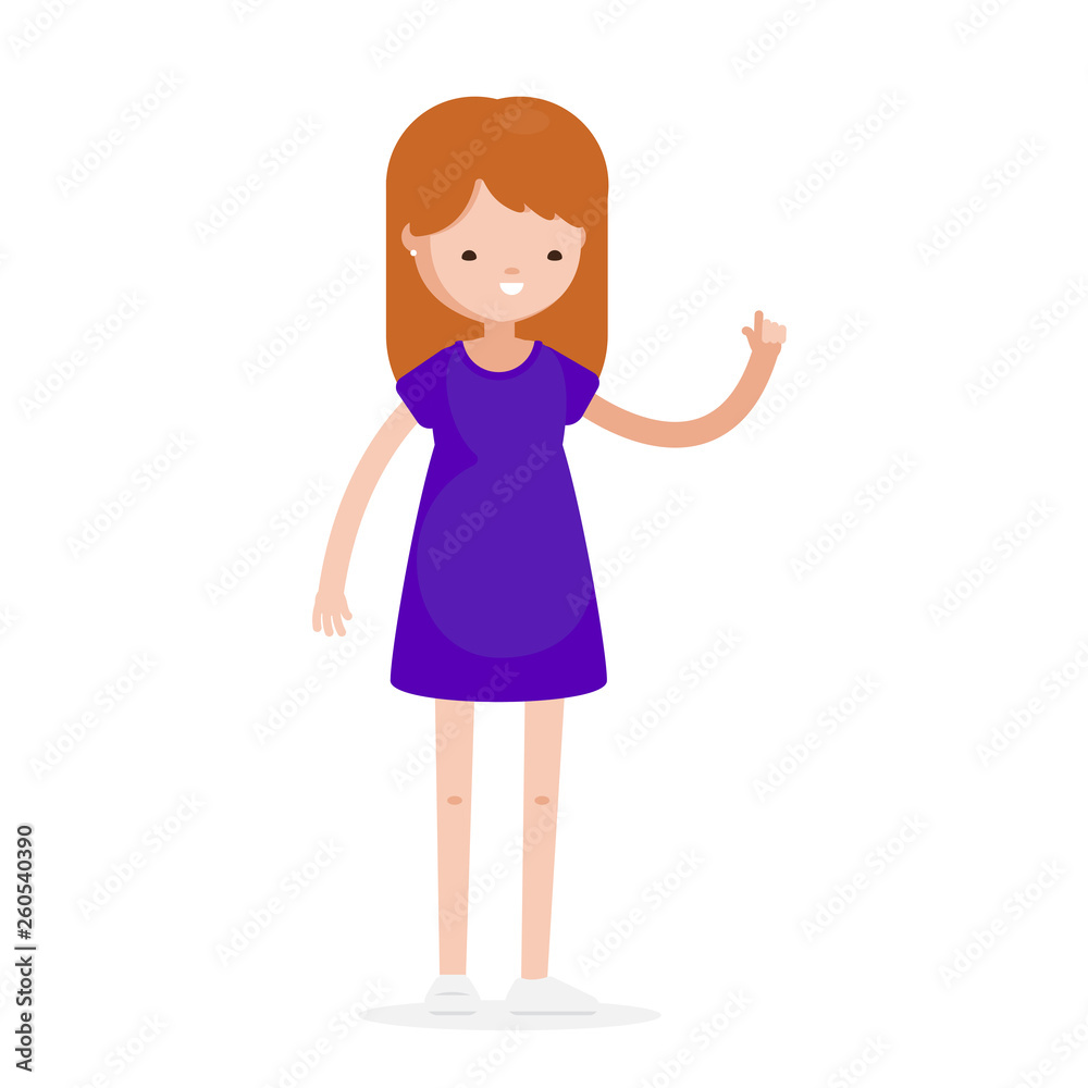 Young Man Woman Boy Girl Character Cartoon in Casual Cloth Isolated Set Young Man Woman Boy Girl Character Cartoon in Casual Cloth Isolated Set