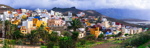 Fototapeta Naklejka Na Ścianę i Meble -  Traditional architecture of Grand Canary. Sardina del Norte town in north. Canary islands