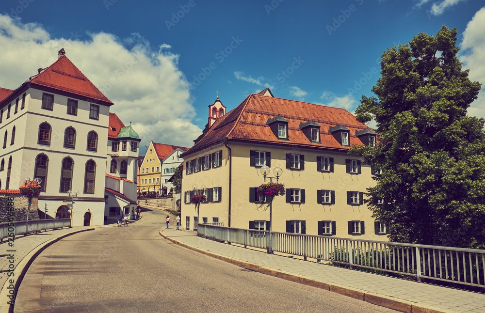 Architecture of Fussen, Germany