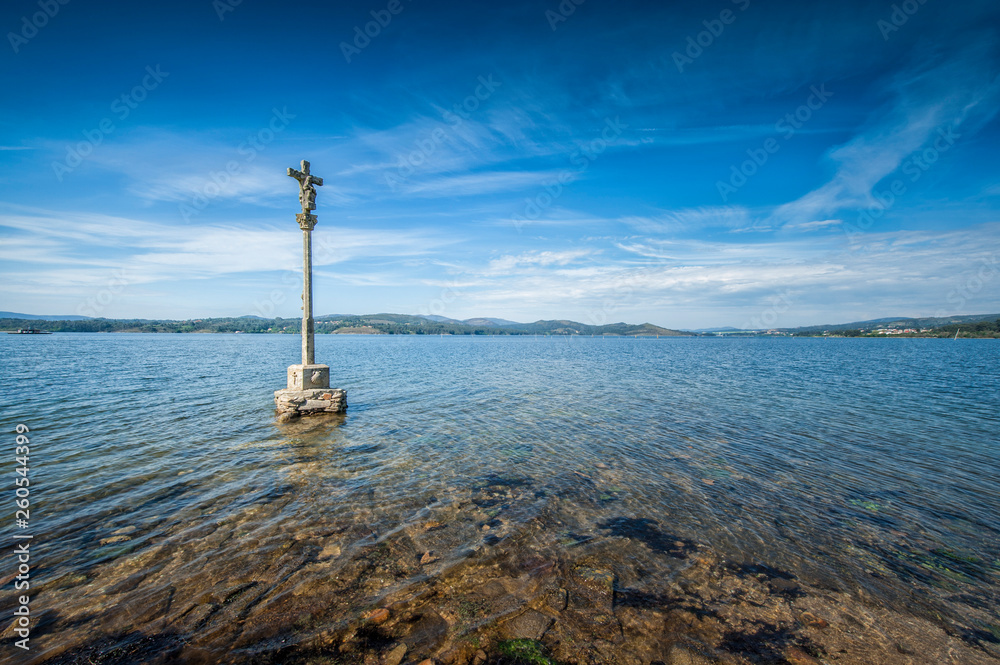 Stone Cross on the sea