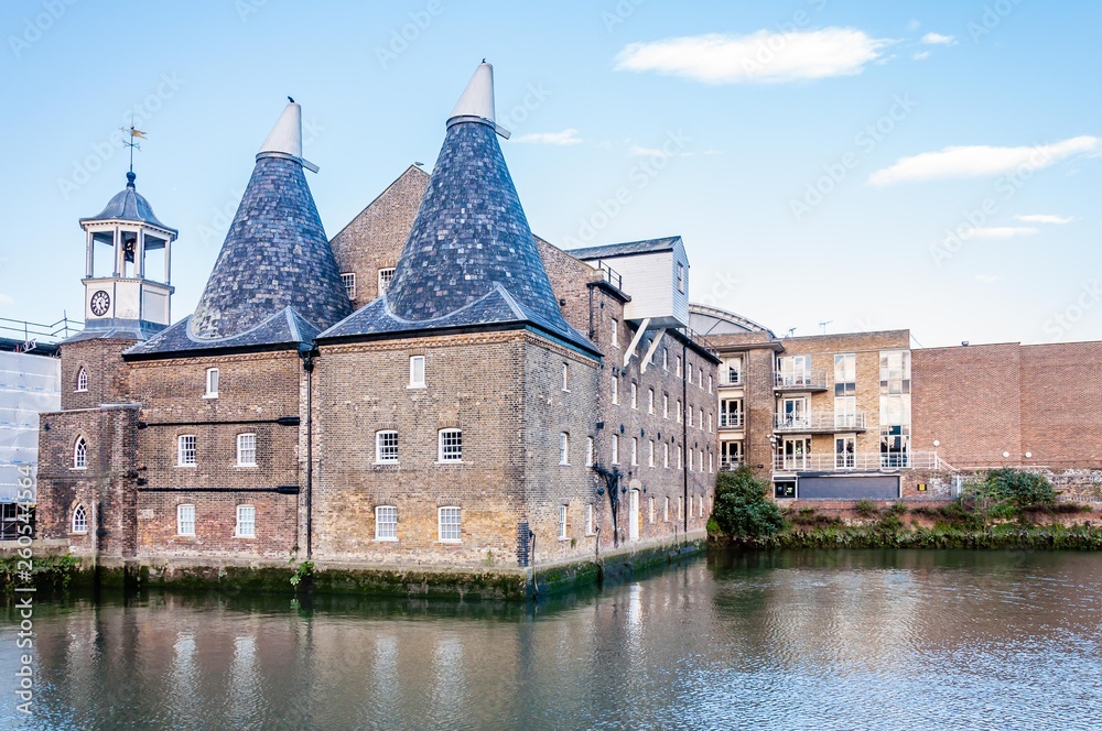 Naklejka premium River Lee East London. England, UK