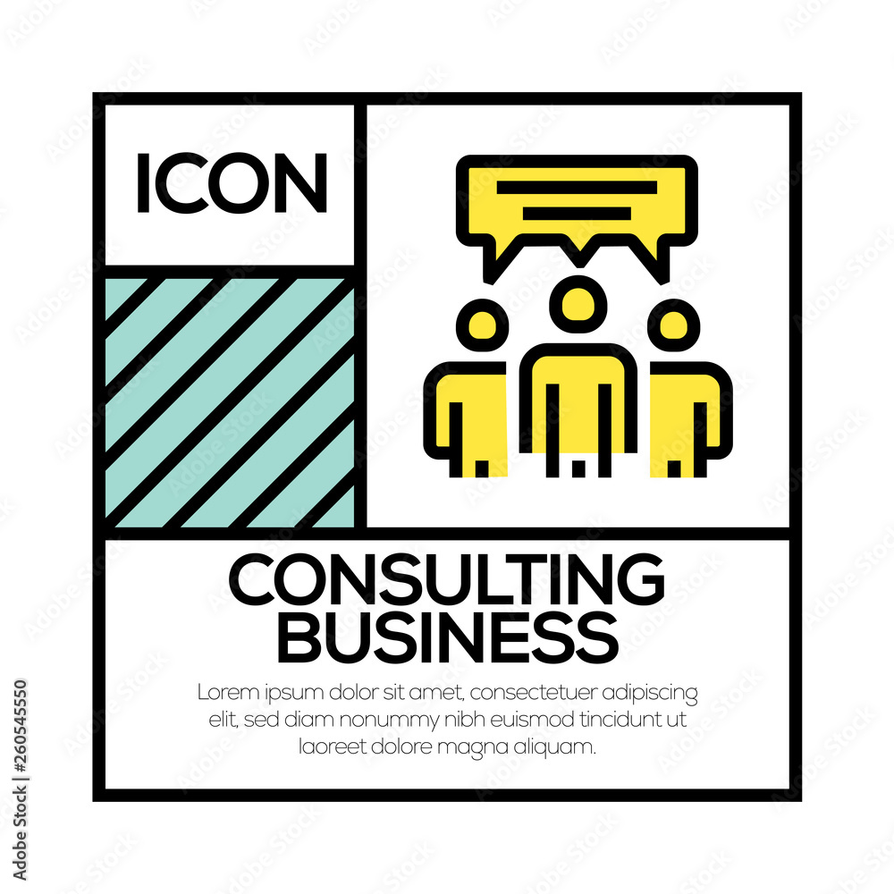 CONSULTING BUSINESS ICON CONCEPT