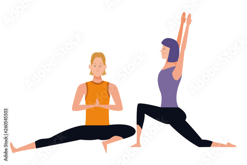 couple yoga poses