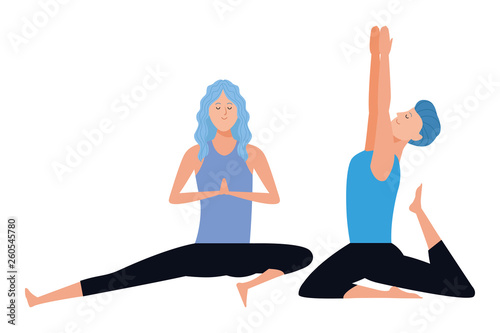 couple yoga poses