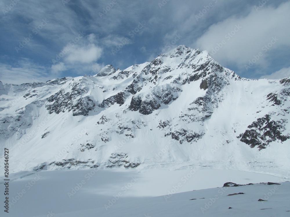 snow winter skiing season in kuhtai