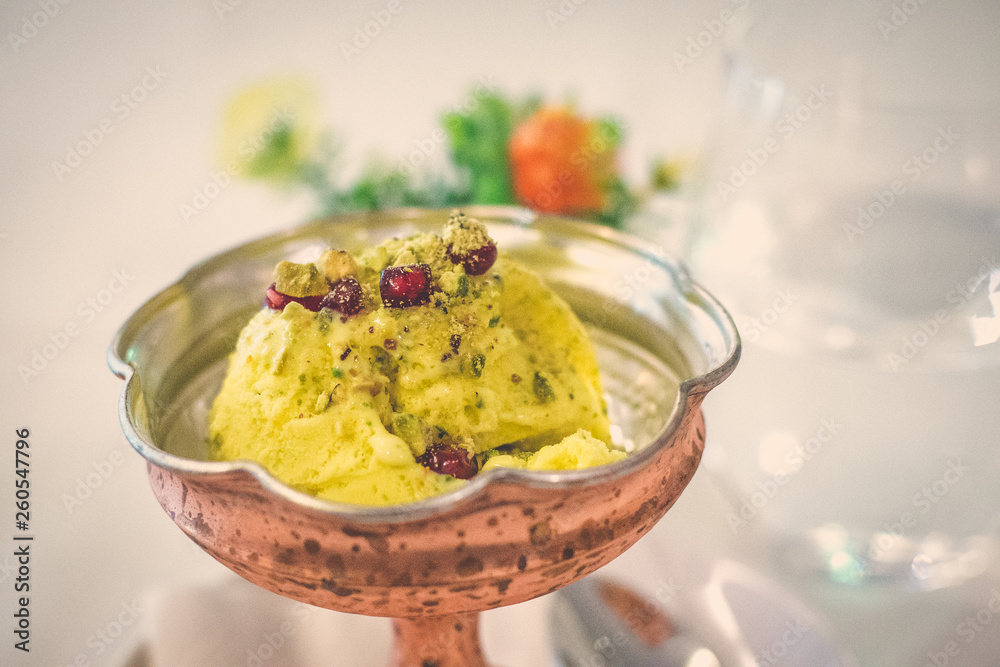 Persian Saffron Icecream Homemade special recipe icecream with