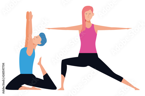 couple yoga poses