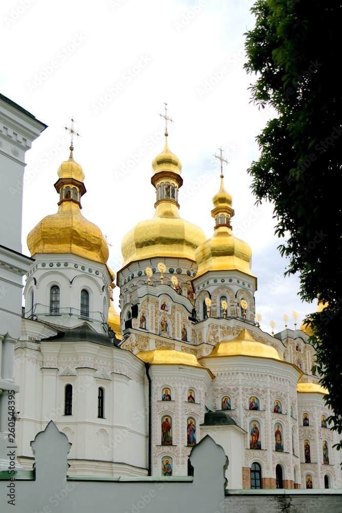 kiev-pechersk lavra monastery, Kyiv, kiev, church, cupola, monastery, architecture, religion, orthodox, building, history, ukraine, old,