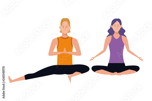 couple yoga poses