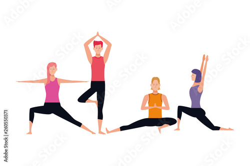 people yoga poses