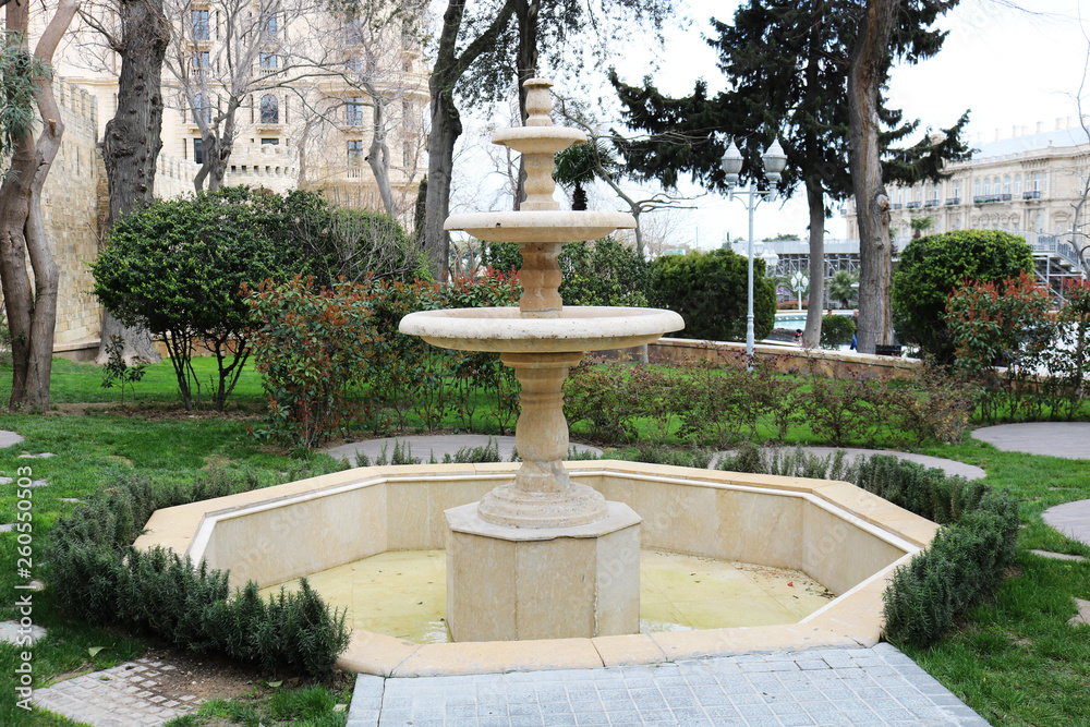 Old fountain in the park