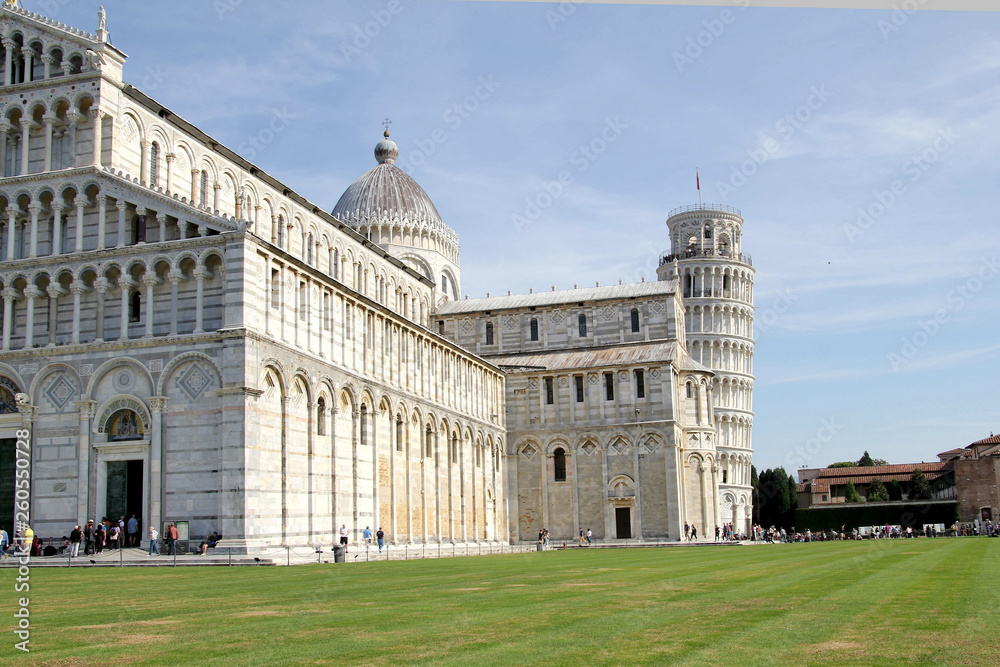 Domseite Dombezirk Pisa Italien 