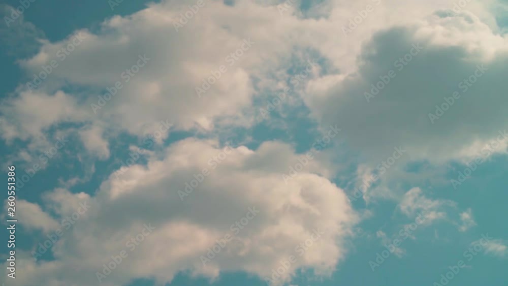 The movement of clouds high against the sky, beautiful fluffy clouds. The movement of clouds high in the sky. Timelapse. The movement of clouds high against the sky, beautiful fluffy clouds. The movement of clouds high in the sky. Timelapse.