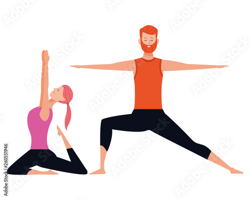 couple yoga poses