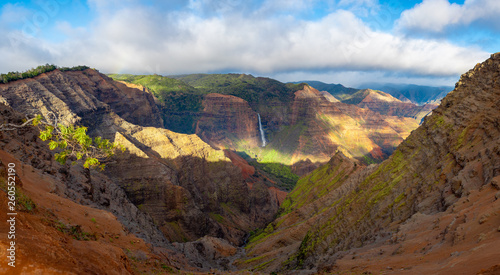 Stunning view into Waimea Canyon, Kauai, Hawaii