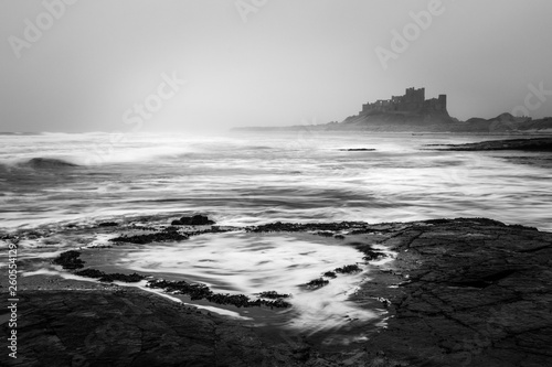 Bamburgh Castle on the Northumberland coast.