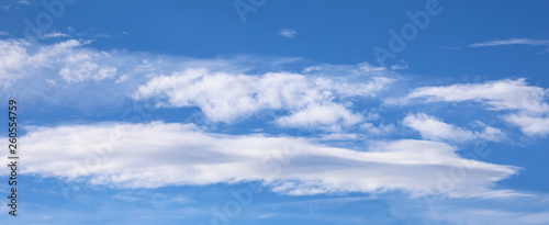 background of sky and white clouds called stratocumulus photo